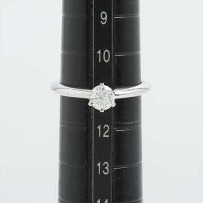 Tiffany &amp; Co. Solitaire Diamond Ring Pt950 4.6g 0.44