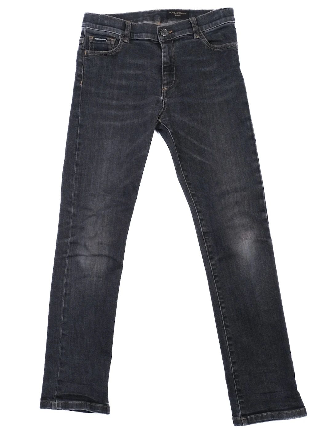 Excellent Dolce Gabbana Black Cotton Jeans Size 10 for Kids