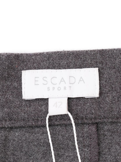 Excellent ESCADA Gray Wool Trousers Women&
