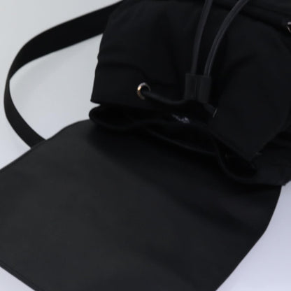 Gucci Backpack Nylon Leather Black