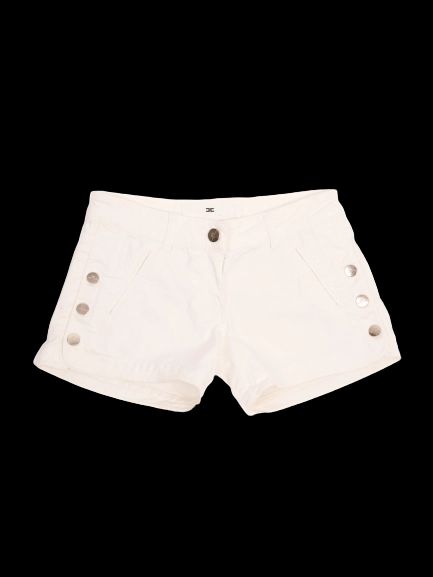 Elisabetta Franchi White Cotton Shorts Size S Excellent Condition
