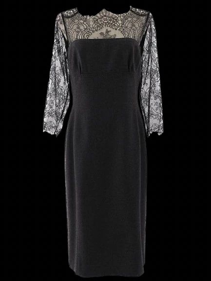 NEW Clips Gray Lace Dress XL Women&
