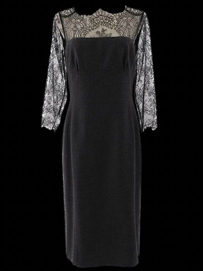 NEW Clips Gray Lace Dress XL Women&