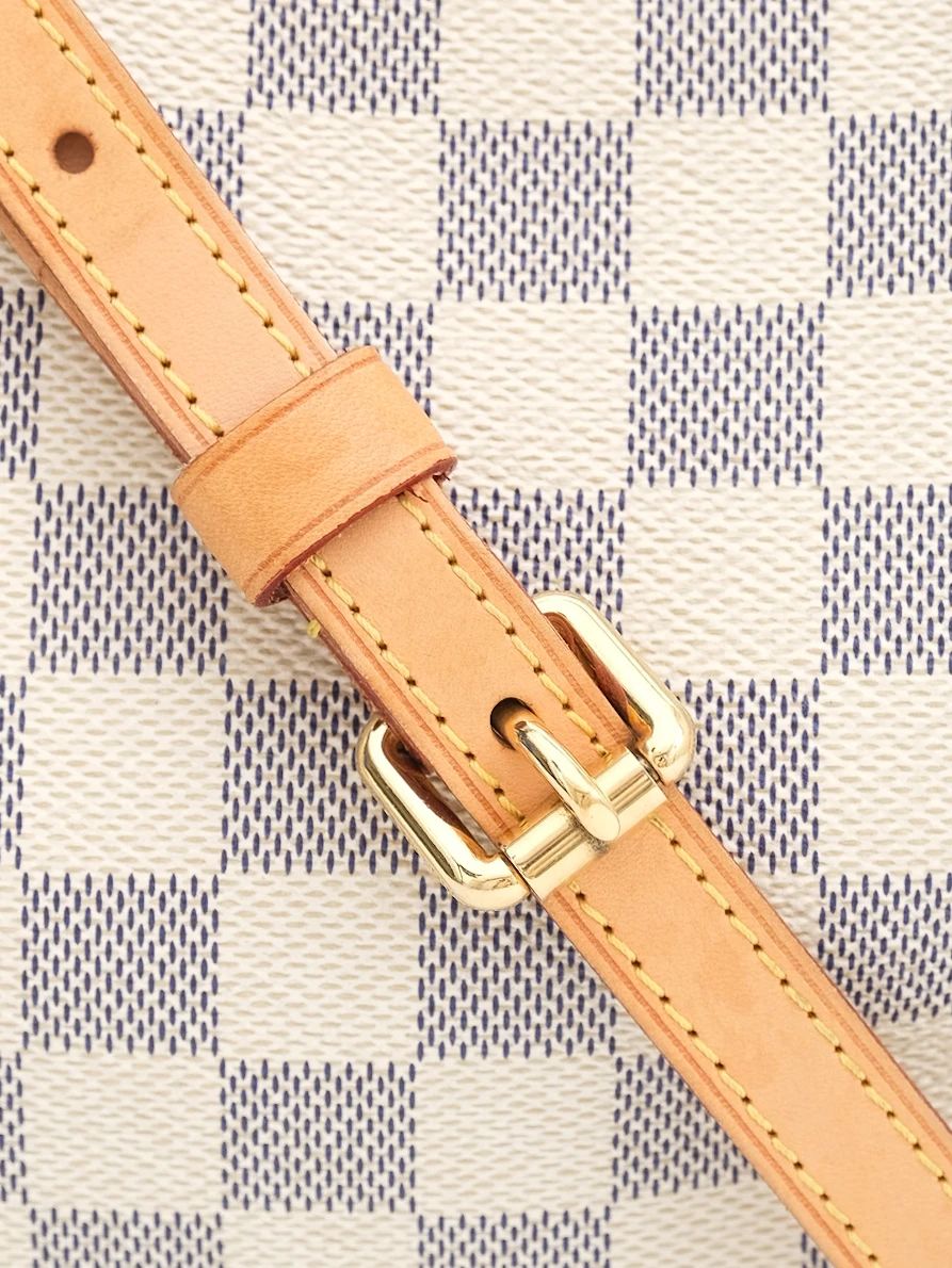 Excellent Louis Vuitton Handbag Checkered Leather WomenÕs Bag