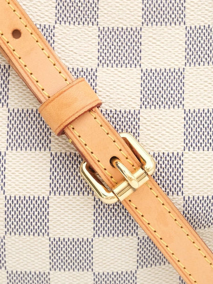 Excellent Louis Vuitton Handbag Checkered Leather WomenÕs Bag