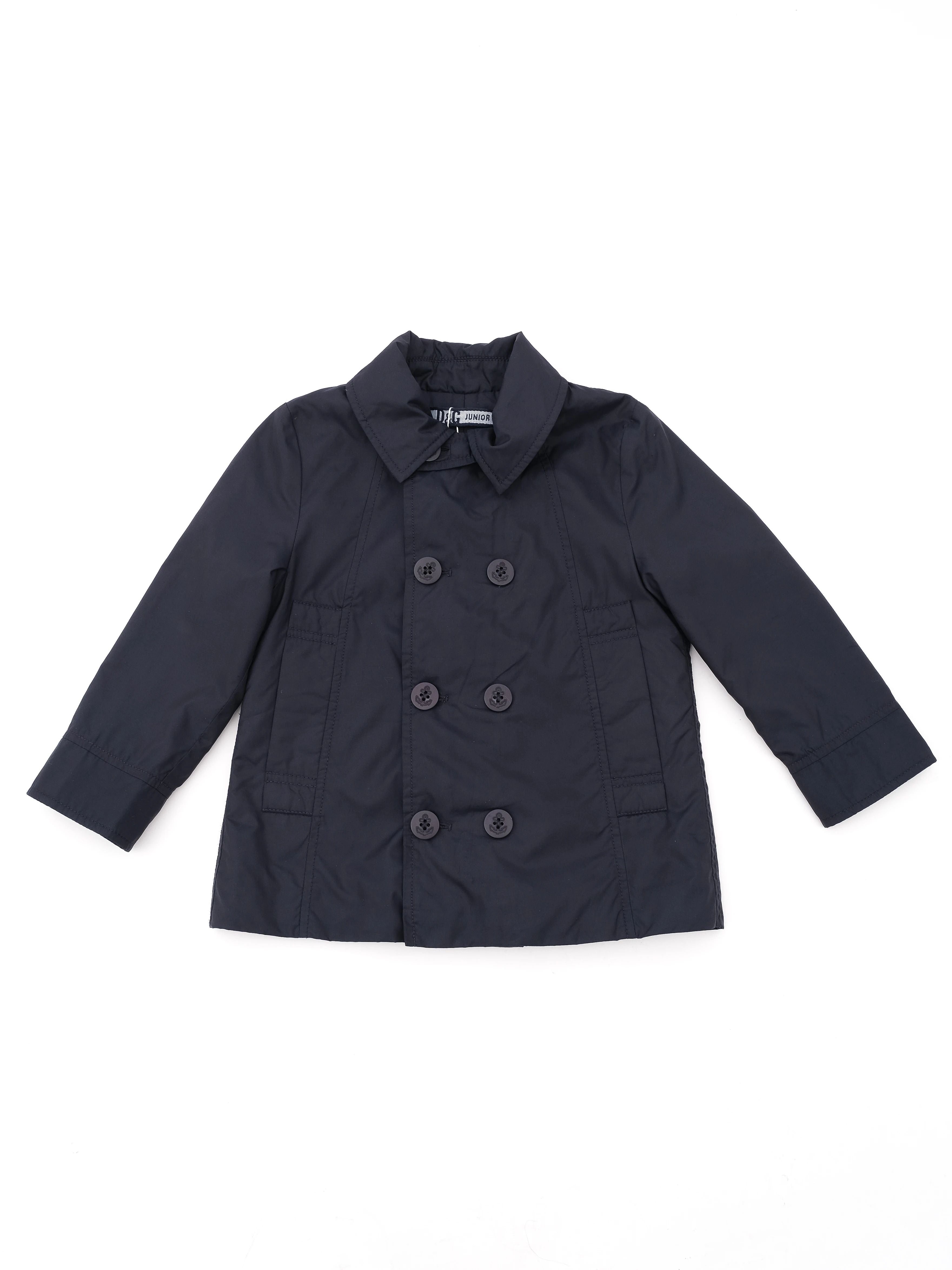 Excellent Dolce Gabbana Kids Blue Double-Breasted Coat Size 4
