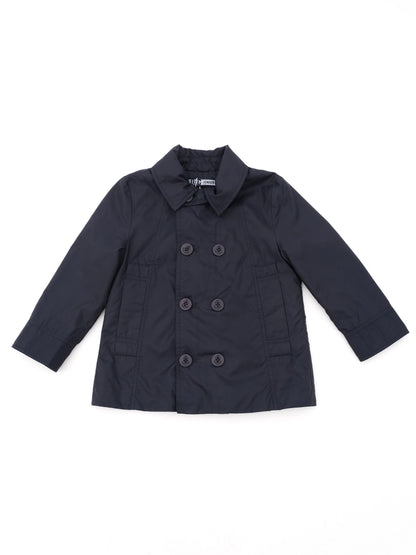 Excellent Dolce Gabbana Kids Blue Double-Breasted Coat Size 4