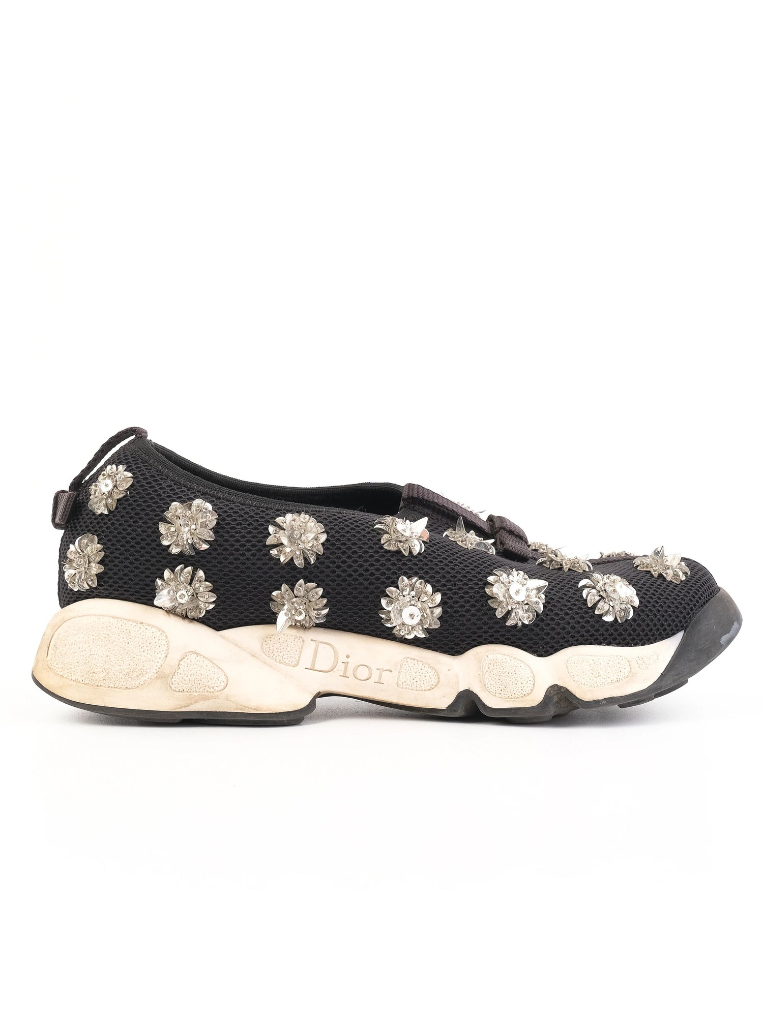 Dior Black Fabric Sneaker with Decorative Elements Size 36