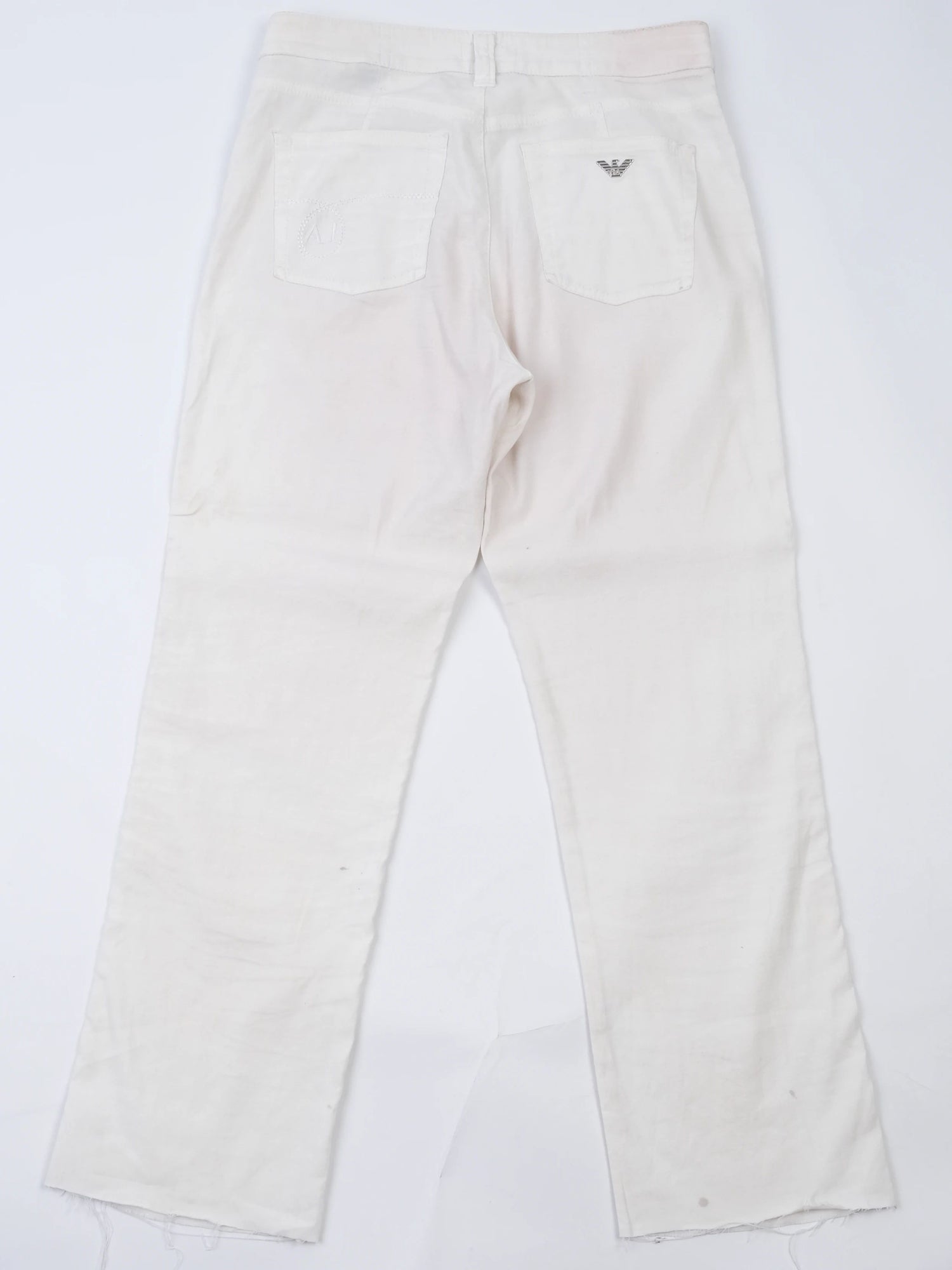 Excellent Armani Jeans White Cotton Size M Women&