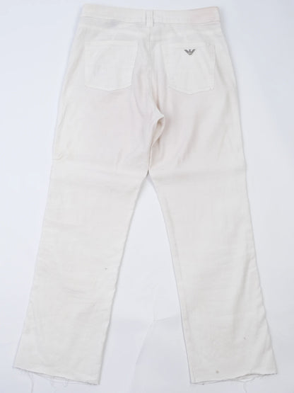 Excellent Armani Jeans White Cotton Size M Women&
