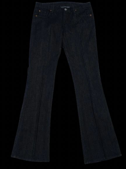 Excellent 7 For All Mankind Blue Bootcut Jeans Size M Cotton