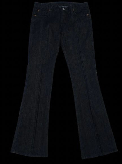 Excellent 7 For All Mankind Blue Bootcut Jeans Size M Cotton