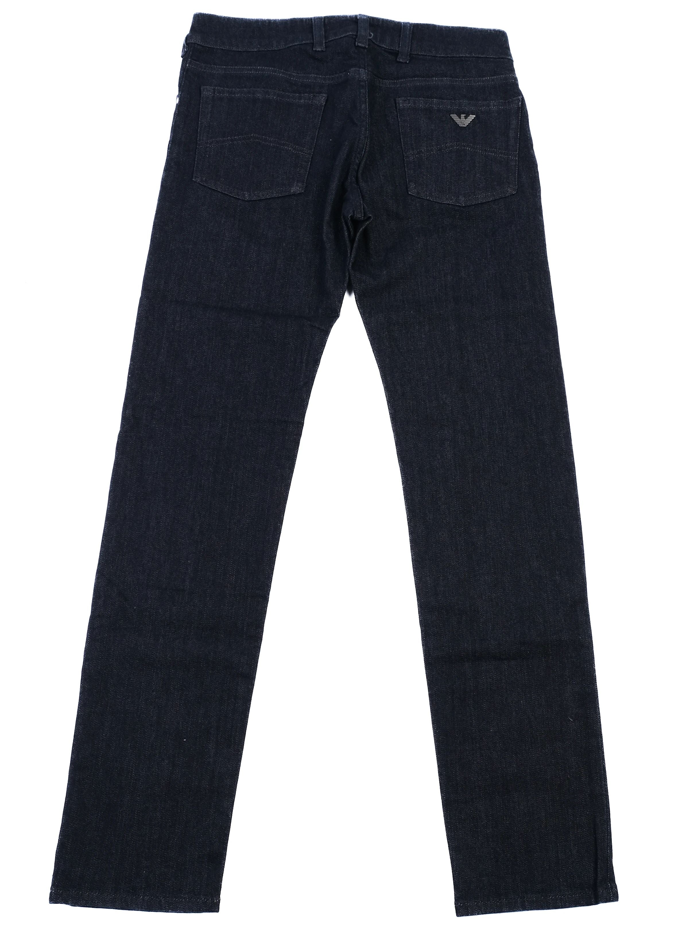 NEW Emporio Armani Dark Blue Cotton Jeans Size 14 Women&