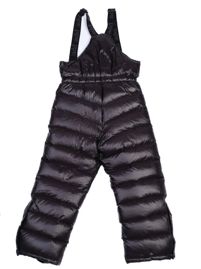 Excellent ADD Black Nylon Padded Snow Pants Size 6 for Kids