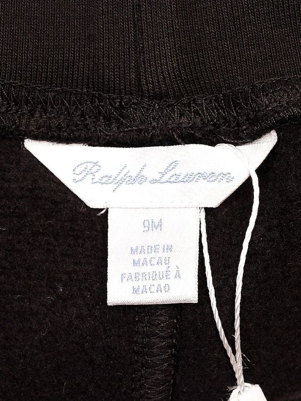 Perfect Ralph Lauren Black Sweatpants for Kids Size 9 Months
