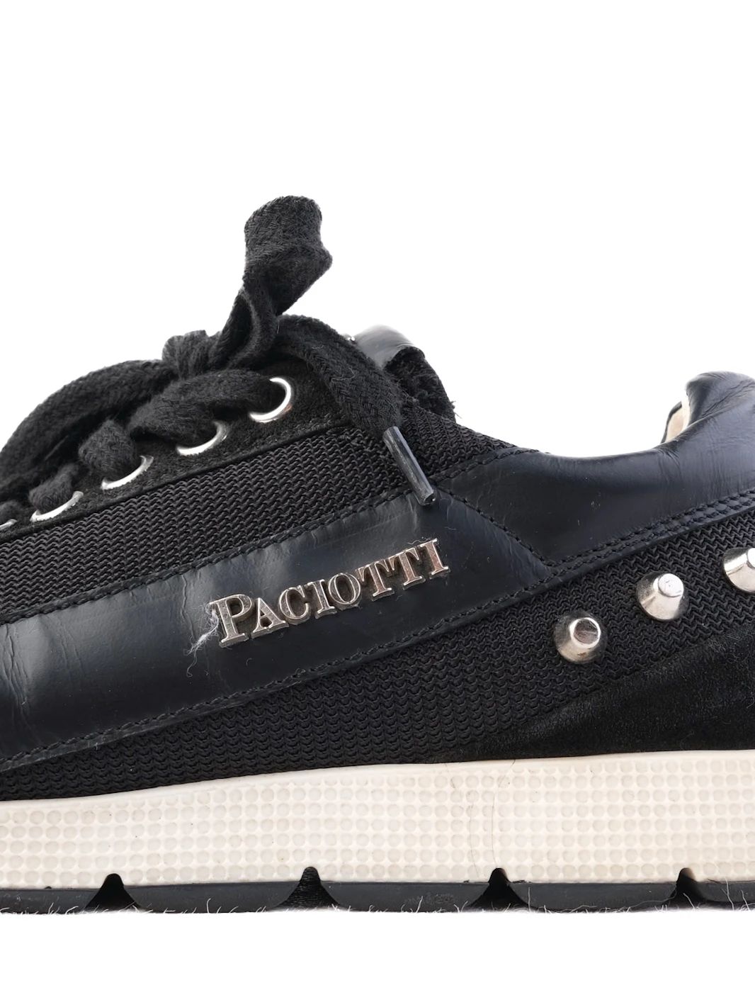 Excellent Cezare Paciotti Black Fabric Sneakers for Kids Size 32