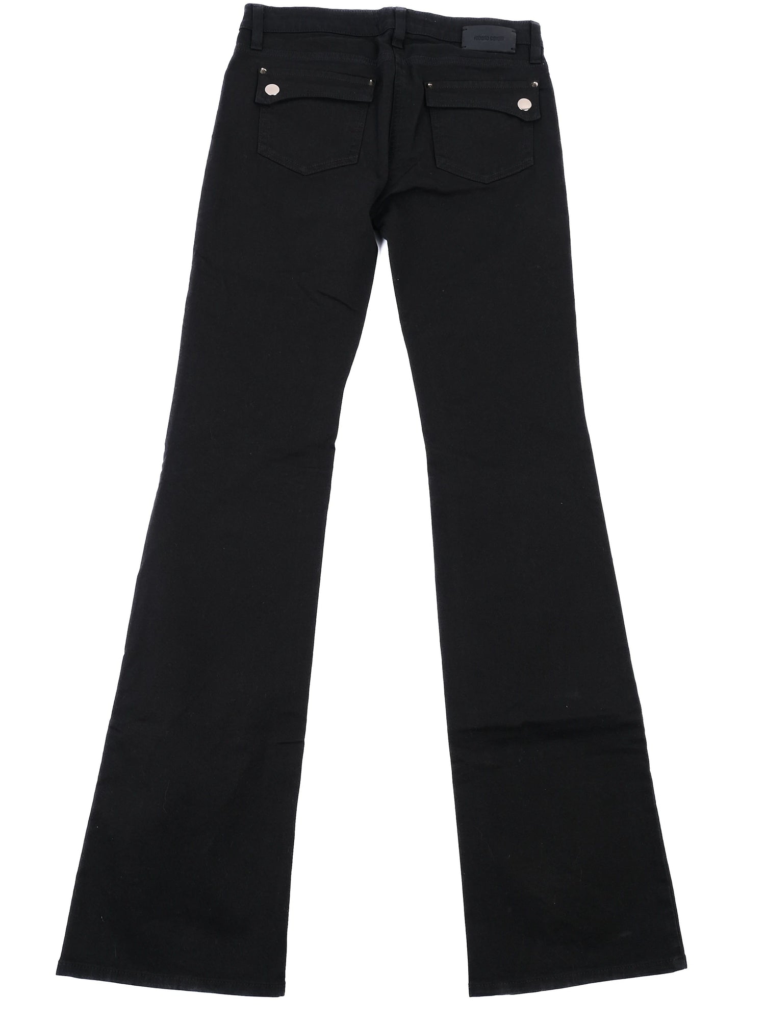 NEW Roberto Cavalli Black Elastane Jeans Size M