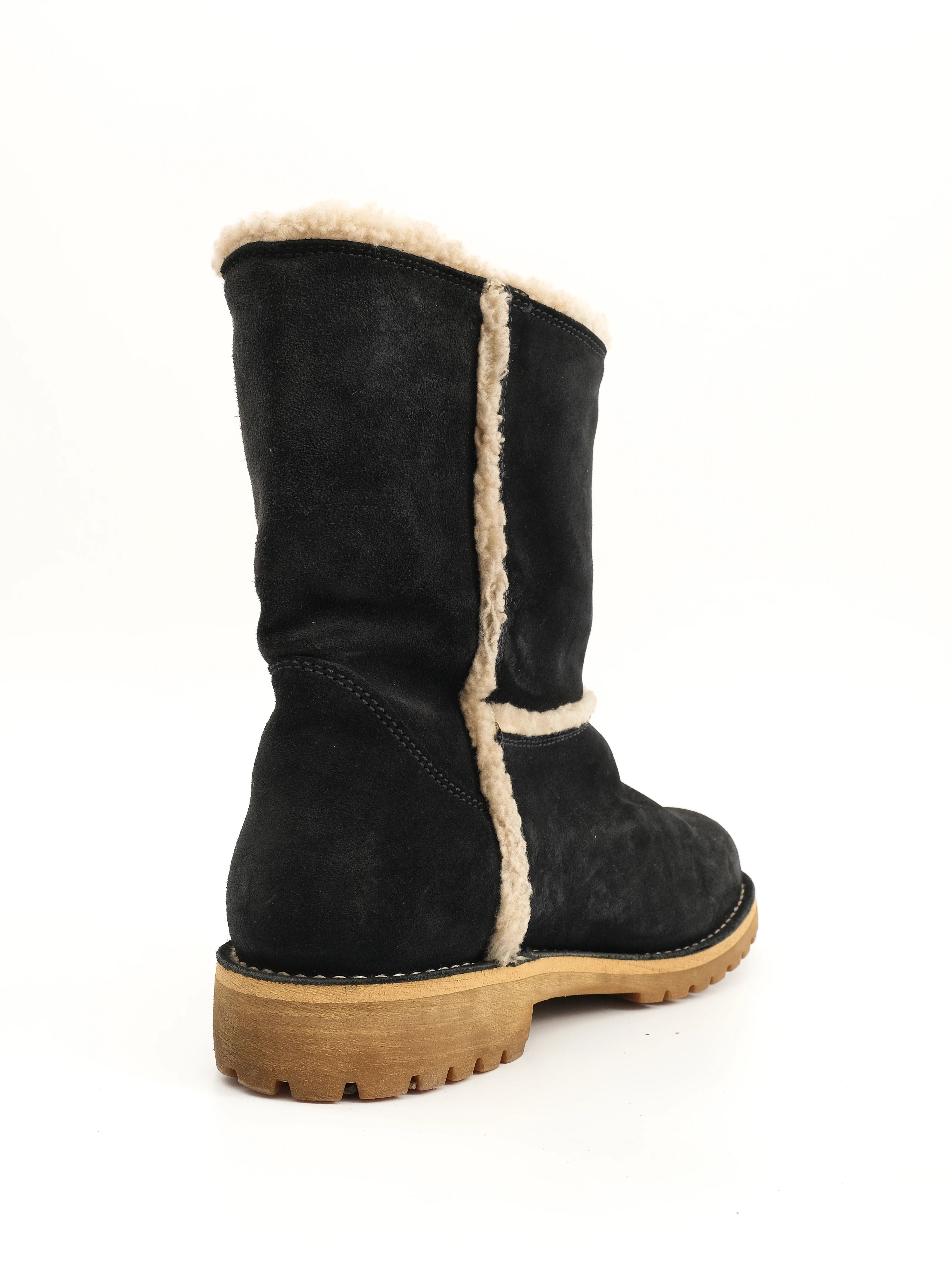 Excellent Emporio Armani Blue Genuine Suede Boots Size 39 Women