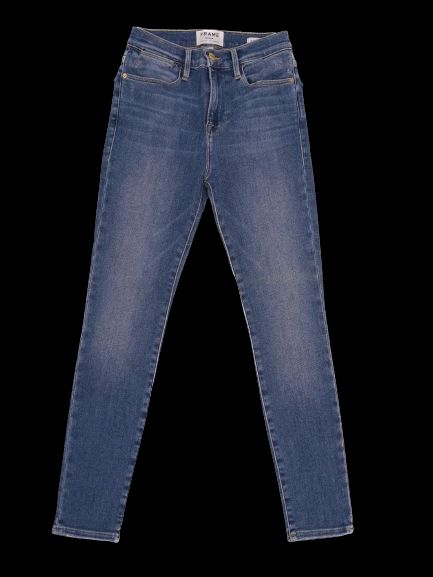 FRAME Blue Denim Jeans Skinny Fit Size S Excellent Condition