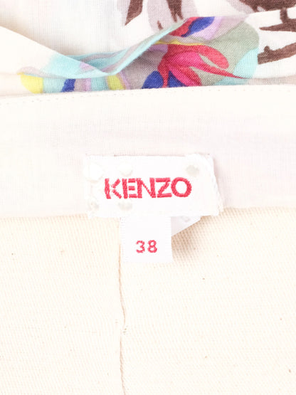 EXCELLENT Kenzo Floral Maxi Dress Size M Spaghetti Straps Cotton