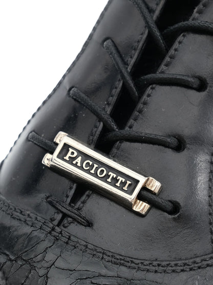 Excellent Paciotti Black Leather Brogue Shoes Size 41