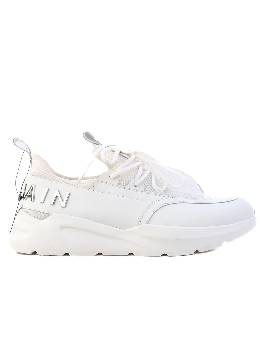 NEW Balmain White Leather Sneakers Size 43 with &