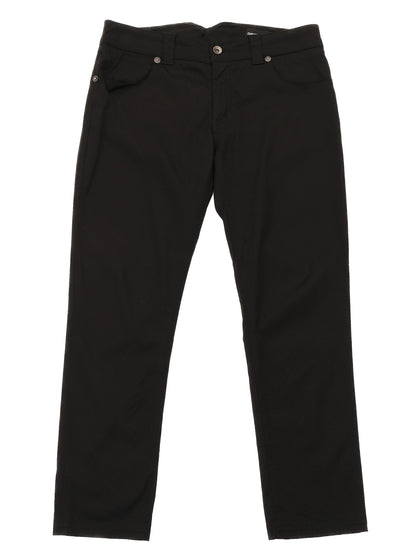 Excellent Emporio Armani Black Viscose Pants Size L for Women
