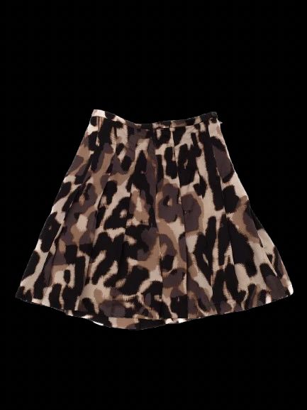 Perfect Weekend MaxMara Black Silk Pleated Skirt Size M