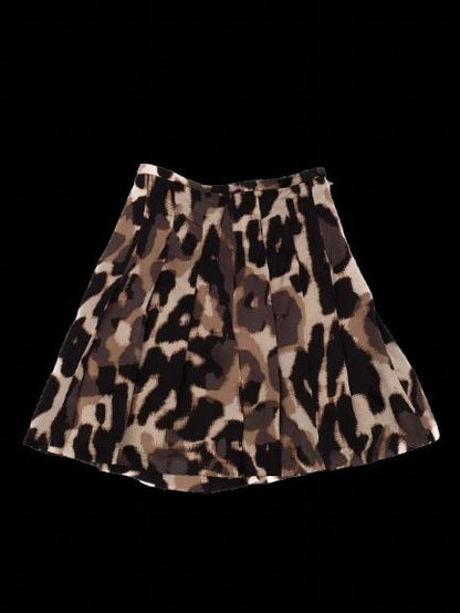 Perfect Weekend MaxMara Black Silk Pleated Skirt Size M