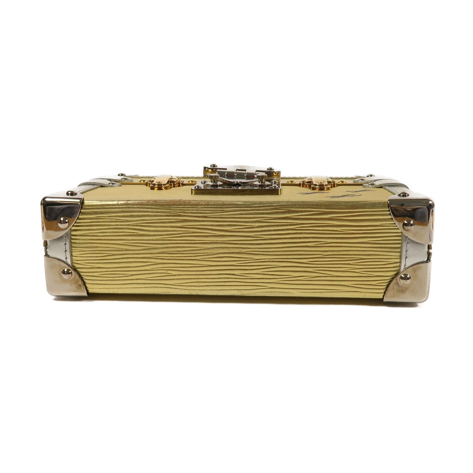 Louis Vuitton Epi/kinpu Petite Malle Kinpaku/ginpaku Shoulder Back Bag Golden Gold Shoulder Bag M 50017