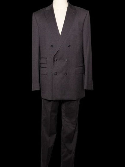 Good Gieves and Hawkes Black Cashmere Wool Suit Size S