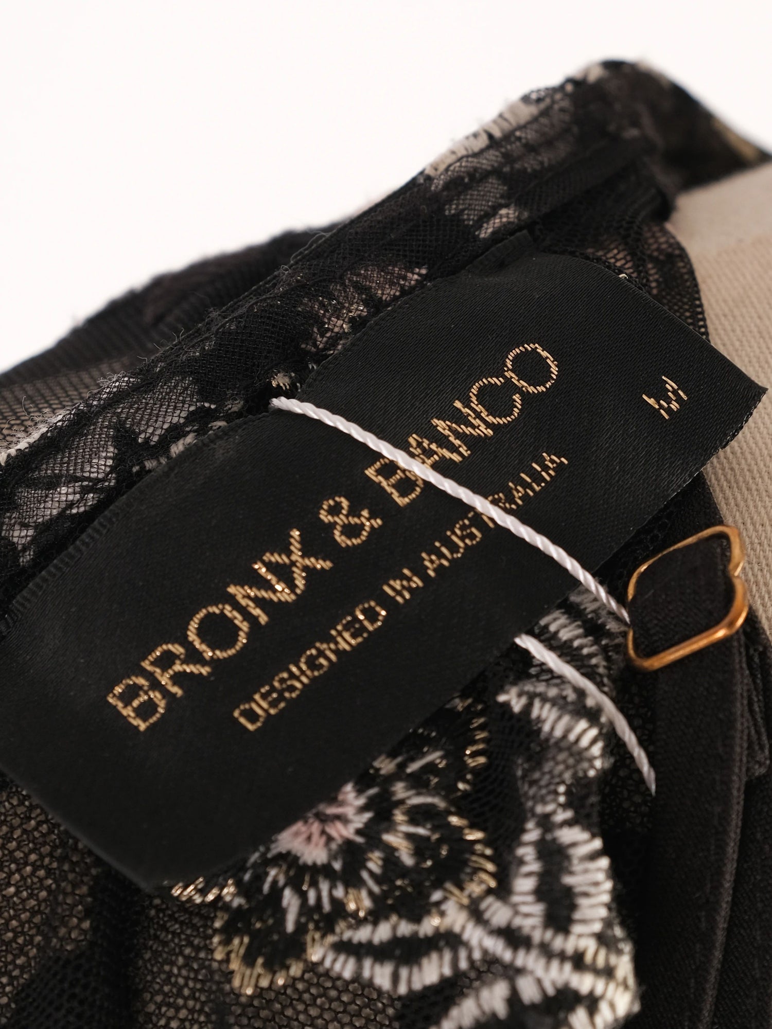 Excellent Bronx&amp;Banco Black Floral Dress with Sheer Sleeves, Size M