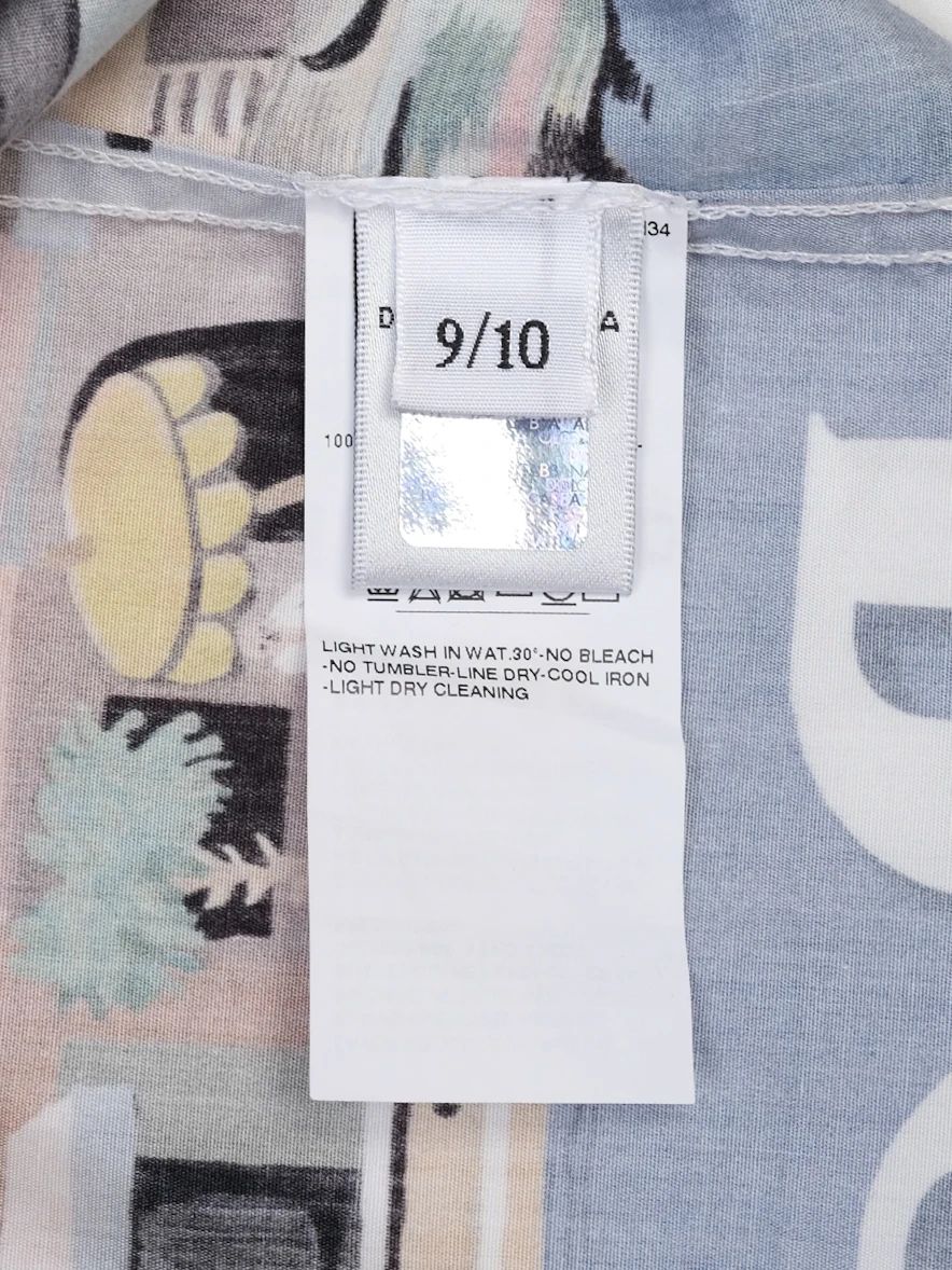 Excellent Dolce Gabbana Kids Shirt Portofino Print Size 9