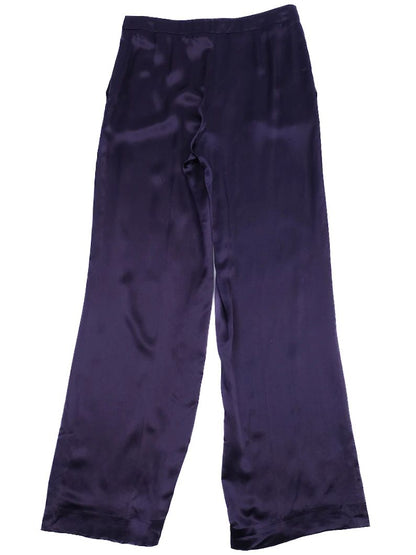 Excellent Alberta Ferretti Purple Silk Pants Size S