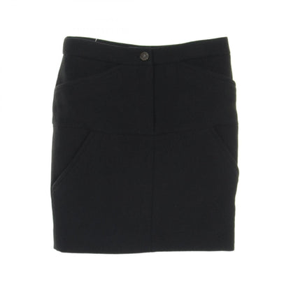 Chanel Black Skirt Wool P 44341v 32650