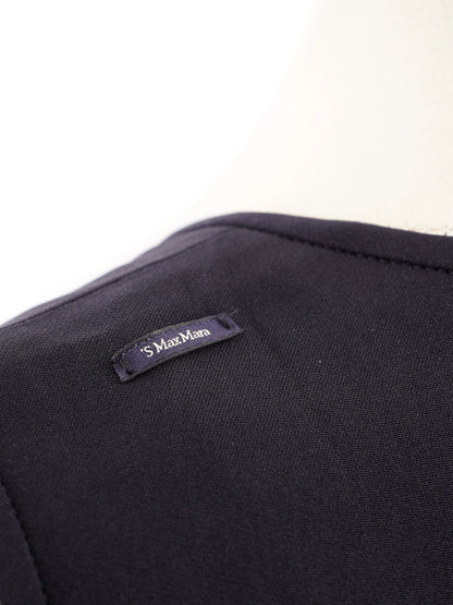 Max Mara Excellent Blue Sleeveless Dress in Viscose