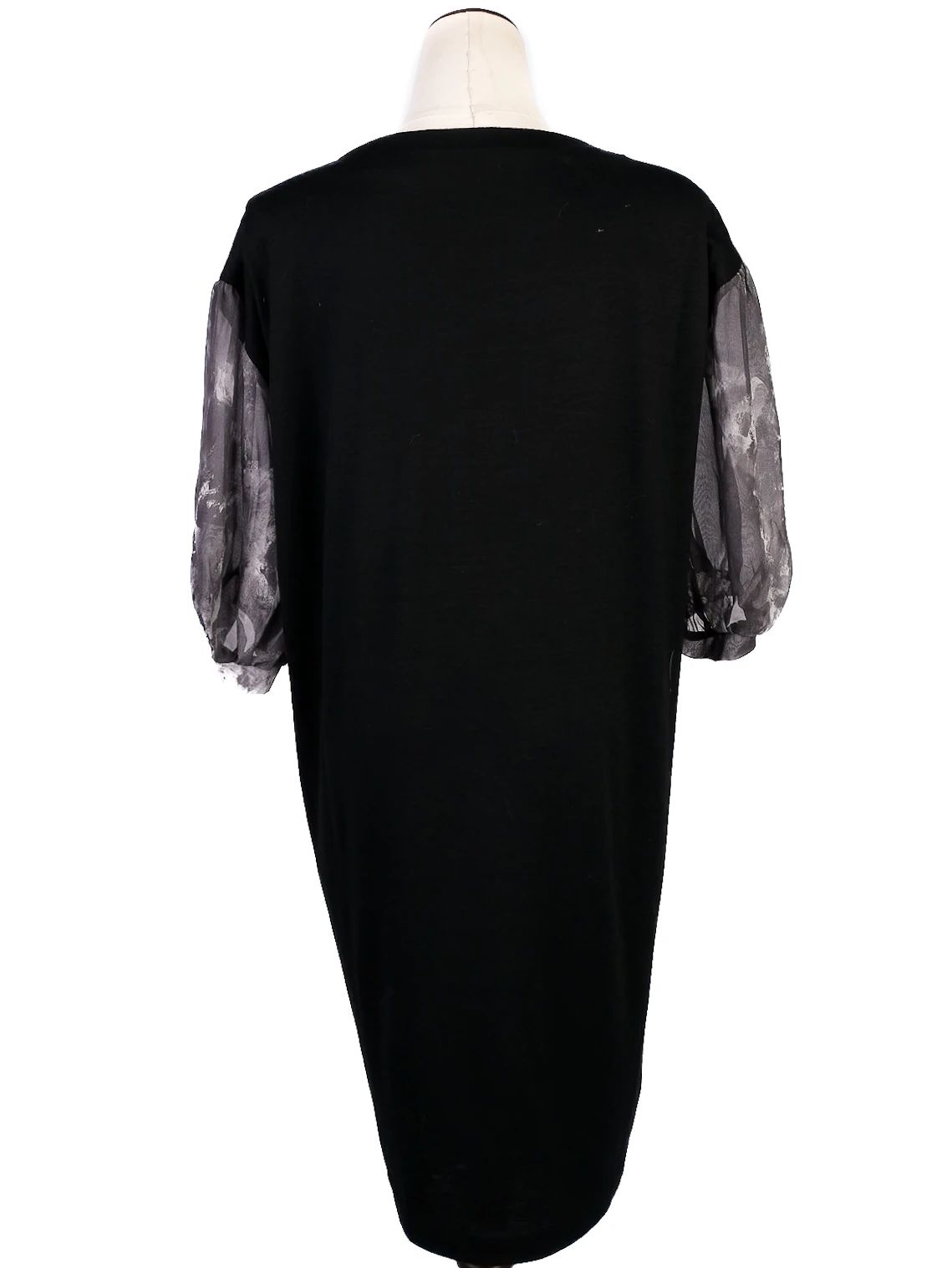 NEW Tsumori Chisato Abstract Silk Dress Size L with Sequins