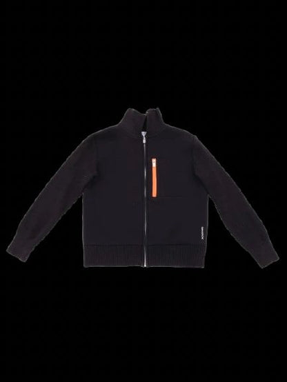 Excellent Jacadi Blue Jacket Size 12A Polyester Zippered Kid&