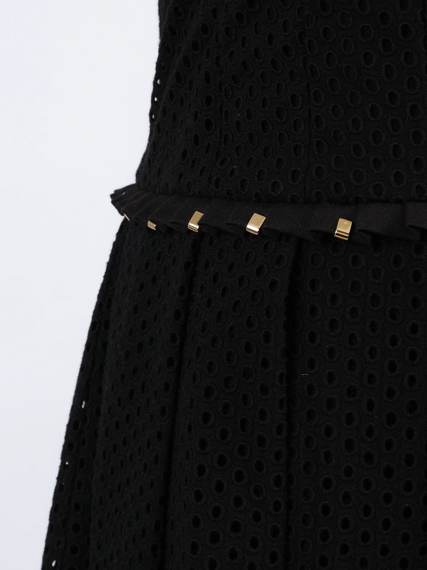 Excellent Cavalli Class Black Cotton Sleeveless Dress with Embellishments