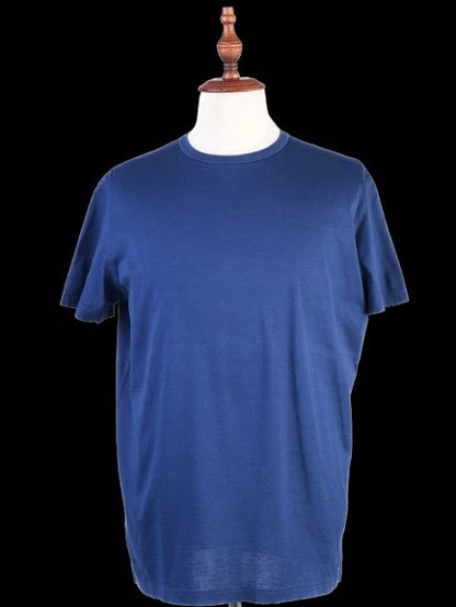 Excellent Gran Sasso Blue Cotton T-Shirt Size XL Men Made in Italy