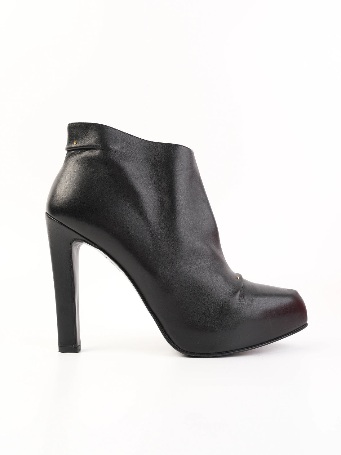 Excellent Roger Vivier Black Leather Ankle Boots Size 39