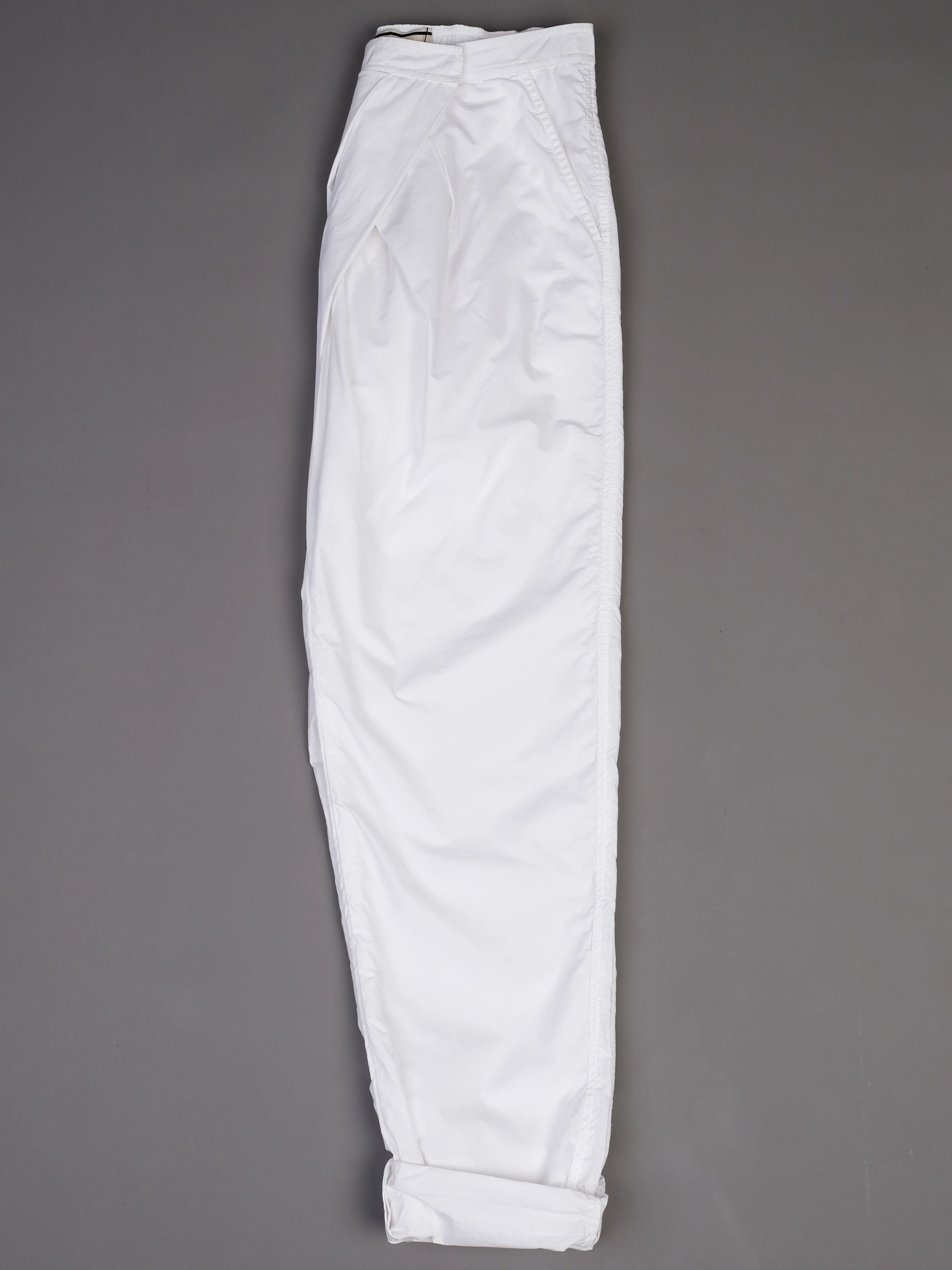 NEW By Malene Birger White Cotton Pants Size XS with Elastic Waistband