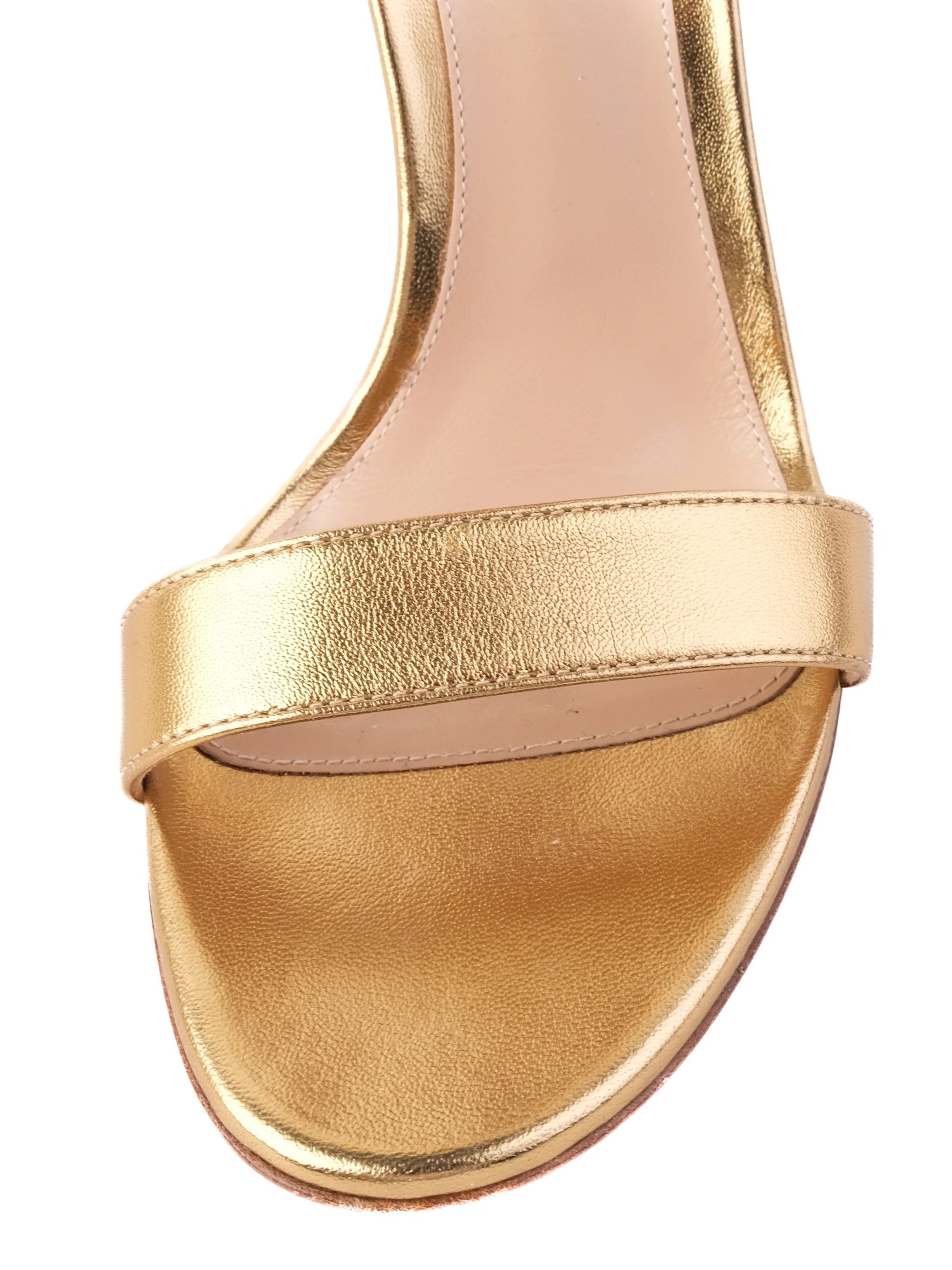 Excellent Gianvito Rossi Yellow Leather High-Heeled Sandals