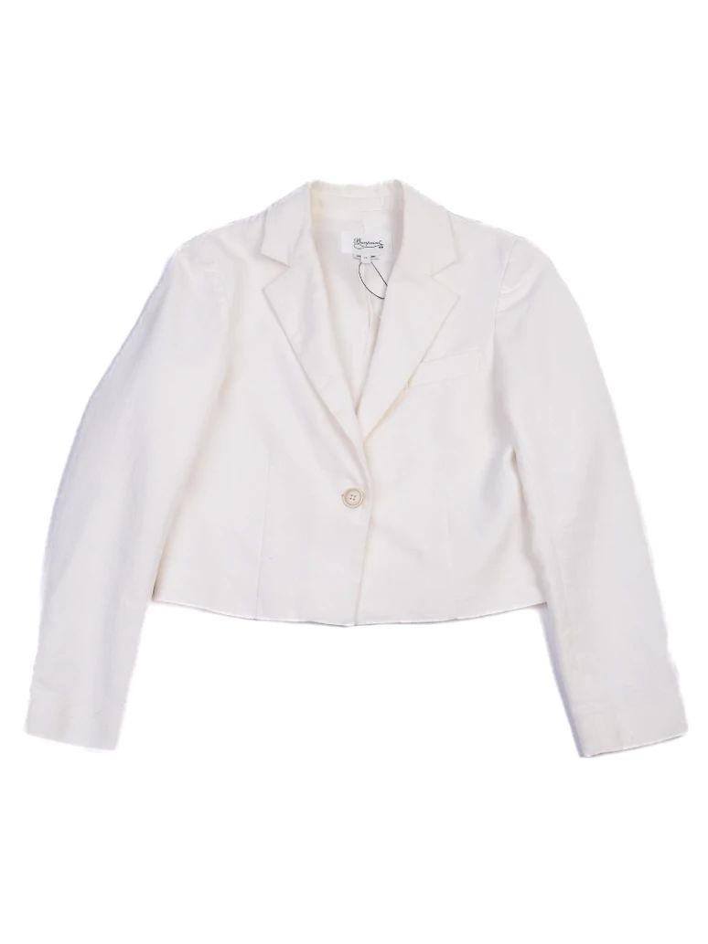 Excellent Bonpoint White Cotton Blazer Size 12 for Kids