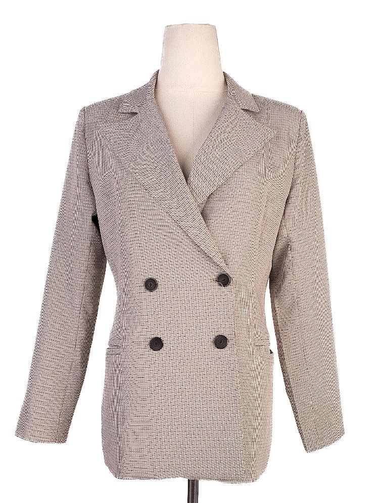 Average Love Moschino Orange Checked Two-Piece Suit Size S