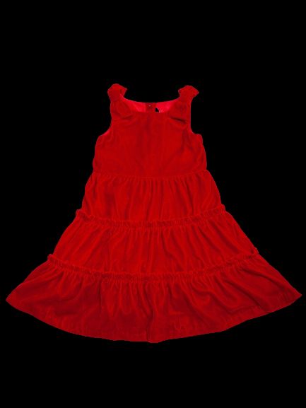 Good Janie and Jack Red Velvet Dress for Kids, Size 7