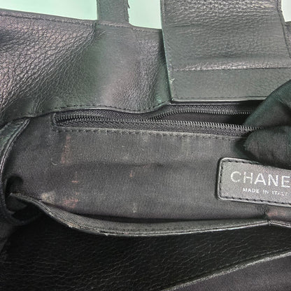 Chanel Turn-around Ligne Black Deerskin