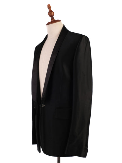 Excellent Bikkembergs Black Tuxedo Jacket Satin Lapels Size L