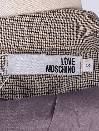 Average Love Moschino Orange Checked Two-Piece Suit Size S