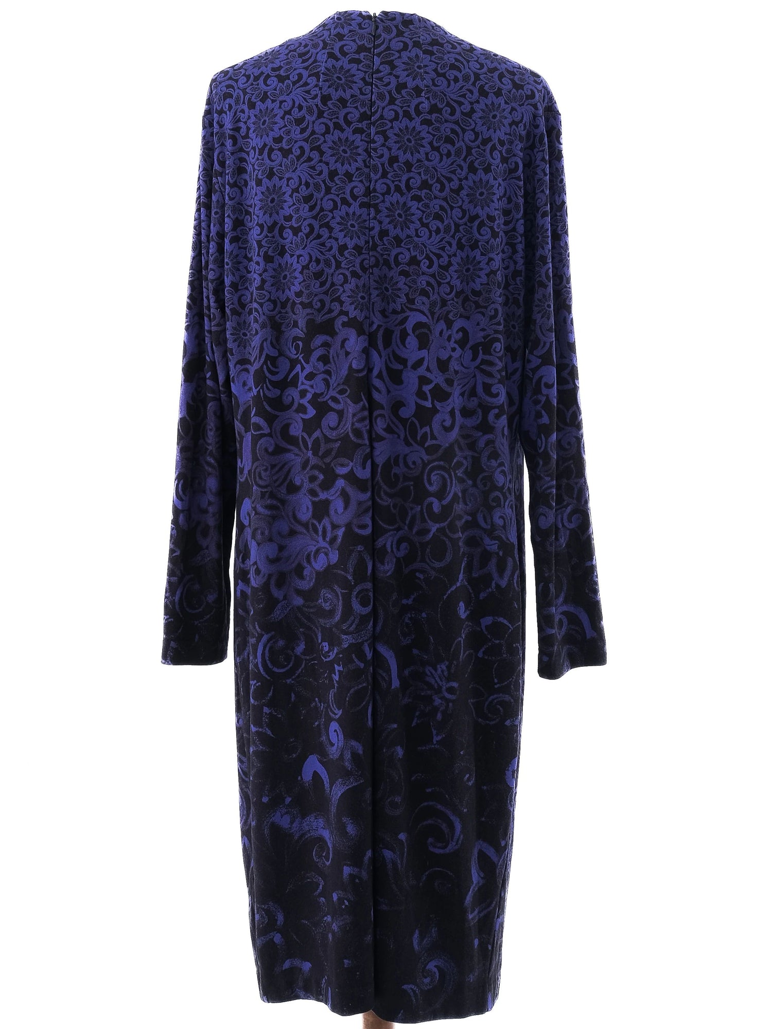 Escada Excellent Condition Purple Viscose Midi Dress Size XL